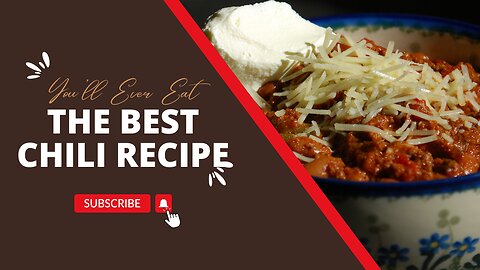 The Best Chili Recipe