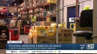 St. Mary's Food Bank helps local food pantry restock after fire