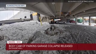 Body cam of parking garage collapse released