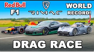 F1 Car vs World's FASTEST Hypercars: DRAG RACE