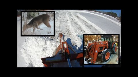 Kioti RX snow plowing food plots? PROOF & behind the scenes feedback; Kioti RX.