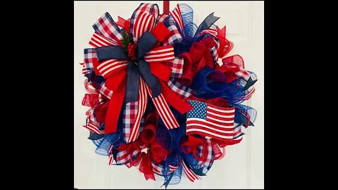 Patriotic Wreath DIY| Marthas Wreath| Memorial Day Wreath DIY| How To