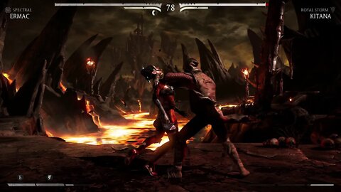 Mortal Kombat X: Ermac (Spectral) vs Kitana (Royal Storm) - 1440p No Commentary