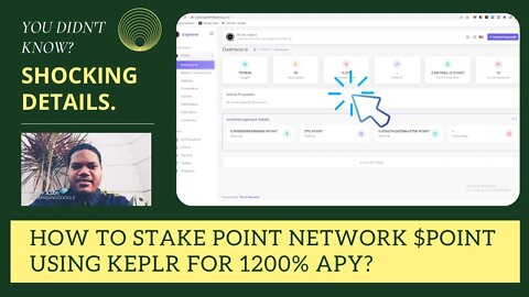 How To Stake Point Network $POINT Using Keplr For 1200% APY?