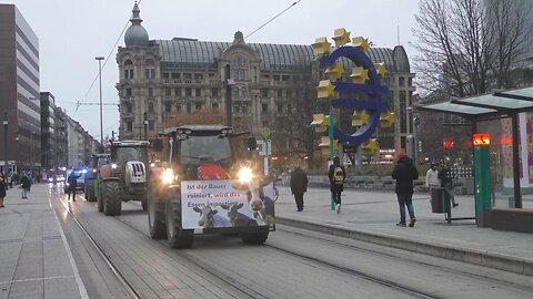 Germany: Tractors drive through Frankfurt as farmers protest over govt policies, energy prices