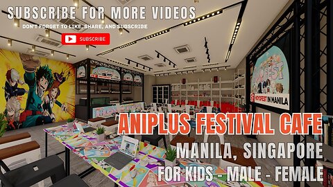 Singapore Aniplus Café Design | Lounge Bar & Café | Cold Coffee Shop | Aniplus Festival | Shop Hacks