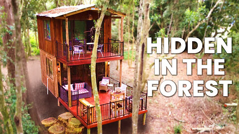 HIDDEN IN THE FOREST - Hunters Cabin TINY HOUSE TOUR in Plettenberg Bay, Garden Route, South Africa