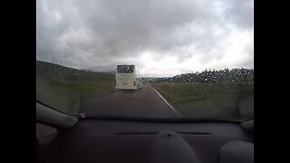 Dangerous overtake dashcam