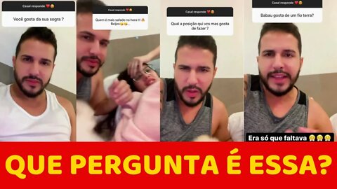 BABAL GUIMARÃES e EMILY GARCIA RESPONDENDO AS PERGUNTAS DIFÍCEIS Dos Seus SEGUIDORES