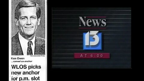 October 9, 1987 - Newspapers Announce Appointment of Ken Owen as WLOS Co-Anchor