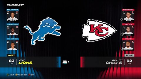 Can we upset the champs my first game on All-Madden? / Lions @ Chiefs {Full Game} #Madden24 #PlayNow