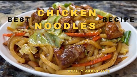 Best and Easy Chicken Noodles Stir Fry | Easy chicken noodlesRecipe