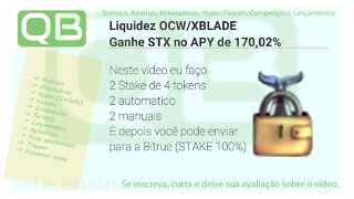 #Stake de #STX - No site da StaykX #passo a passo depois envie para a Bitrue