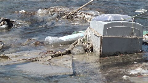 Creek at Wetlands Park taken over by trash, problem begins in neighborhoods across the valley