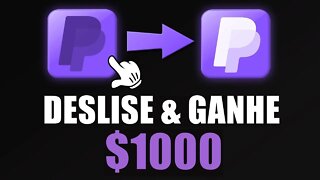 Deslize e Ganhe $1000 no PayPal (Ganhar Dinheiro Online no PayPal)