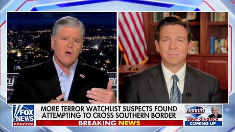 Ron DeSantis Live on Hannity - Stance on Gaza Refugees; Rescuing Americans From Israel