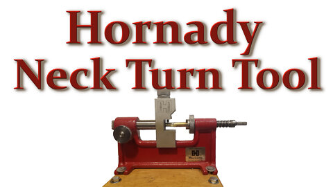 A Look at Hornady's Neck Turning Tool #041224. Demonstrated by truing up DIY 300 Blackout brass.