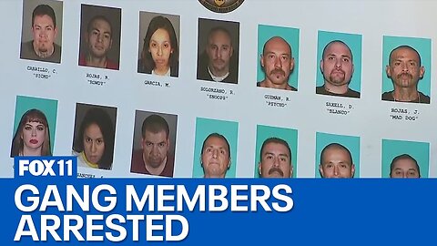 Nearly a dozen documented gang members arrested in targeted FBI raids in El Monte