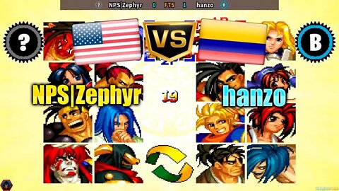 Samurai Shodown IV (NPS|Zephyr Vs. hanzo) [U.S.A. Vs. Colombia]