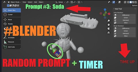 Blender 10 Minute Challenge ***TIMELAPSE***
