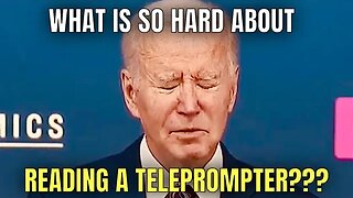 Joe Fought the Teleprompter, and the TELEPROMPTER WON!🤦‍♂️