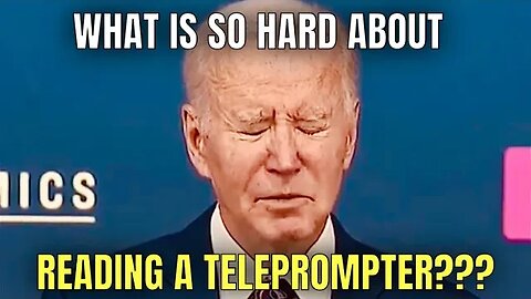 Joe Fought the Teleprompter, and the TELEPROMPTER WON!🤦‍♂️