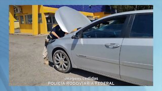 Manhuaçu: Policiais Rodoviários Federais apreendem carro clonado no Distrito de Realeza.