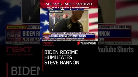 BIDEN REGIME HUMILIATES STEVE BANNON #shorts