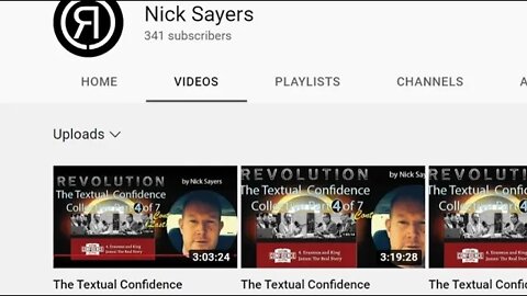 @Nick Sayers Discusses his work with me. #KJV Only