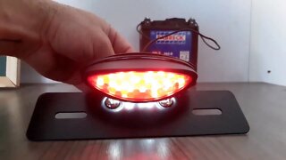 Lanterna LED com suporte de placa - Lidera Custom Garage