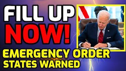 Biden ⚠️ signs EMERGENCY ORDER - STATES WARNED - FILL YOUR GAS TANKS NOW!!