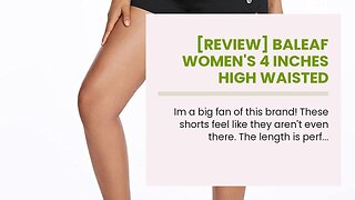 [REVIEW] BALEAF Women's 4 Inches High Waisted Athletic Lined Running Shorts Back Zipper Pocket...