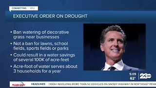 Governor Gavin Newsom issues executive order on drought