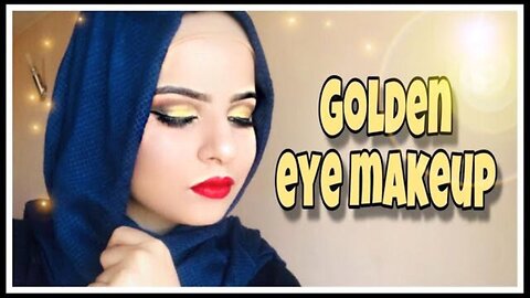 GLAM GOLDEN EYE MAKEUP WITH RED LIPS FOR SPECIAL OCCASSIONS! | [EP-11]
