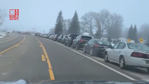 Bidenomics Update: Look At The Size Of This Line For The Food Bank In Michigan