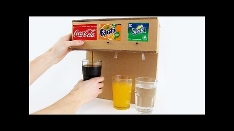 How to Make Coca Cola Soda Fountain Machine with 3 Different Drinks at Home