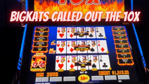 Super hot roll video poker 10X 4 oak J's El Cortez Las Vegas