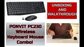 Unboxing the Ponvit Wireless Mouse and Keyboard Combo