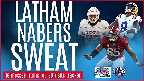 Jc Latham, Malik Nabers, T'Vondre Sweat Tennessee Titans Top 30 visits tracker with The Sick Podcast