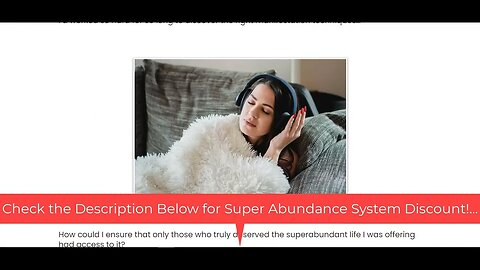 The Super Abundance System Review & Discount 🎊🤑