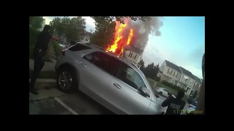 Police release frantic 911 calls, officer body cam footage of Woodlawn triple murder and fire
