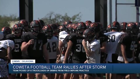 Coweta Football Team Rallies After Storm