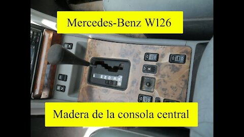 Mercedes Benz W126 - Como desmontar la madera en la consola central tutorial