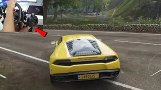 Lamborghini Huracan - Forza Horizon 4 gameplay - Logitech g29