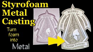 Styrofoam Metal Casting - Custom Gift - US Army Leader - Subscriber Metal Casting Gift