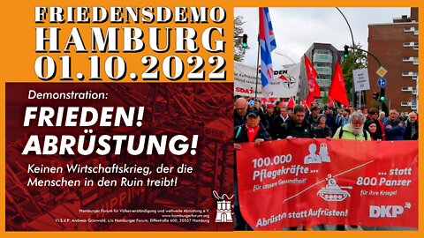 FRIEDENSDEMO – HAMBURG - 01.10.2022