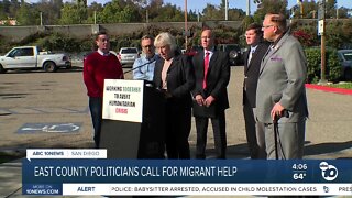 East County politicians call for help in migrant crisis