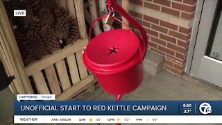 Unofficial start of The Salvation Army Red Kettle Campaign