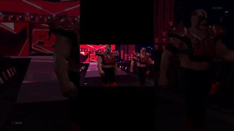WWE 2k22 Road Warriors With Paul Entrance #shorts