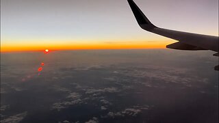 Sunset from an airplane (over Florida)